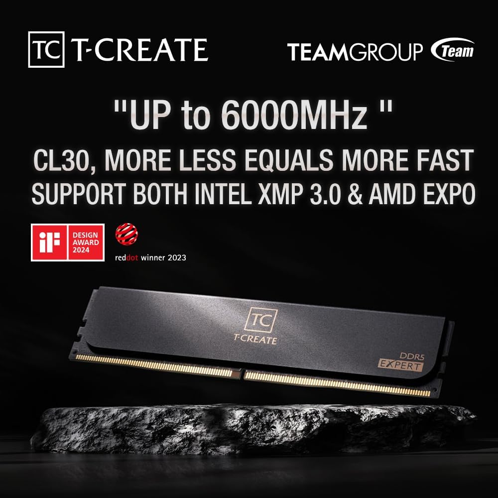 TEAMGROUP T-Create Expert CL30 - Ddr5 6000Mhz review and price