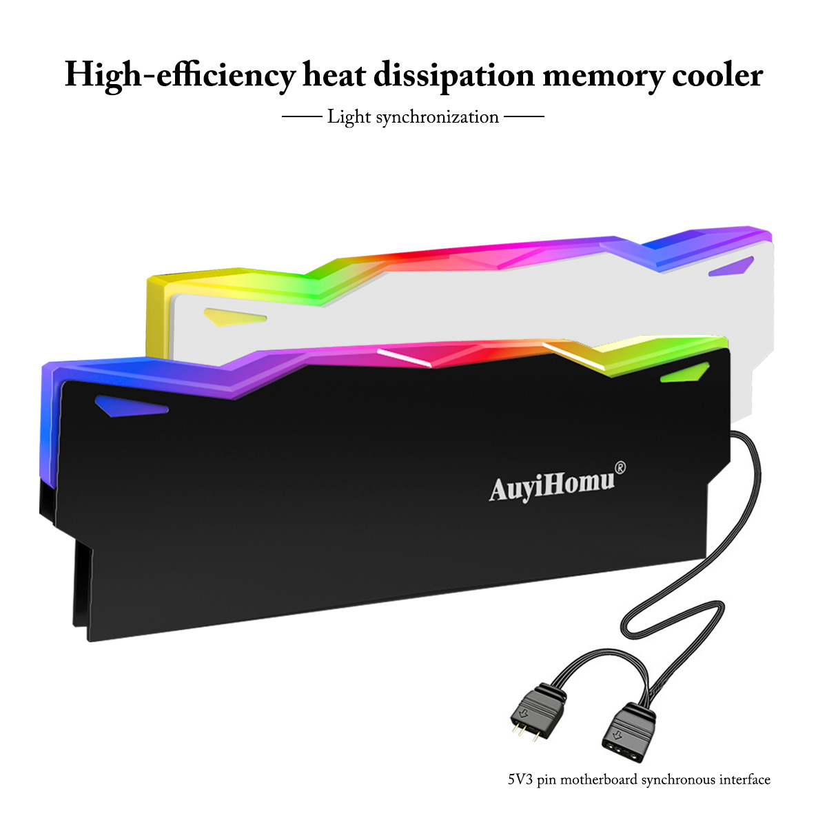 AuyiHomu RGB Heatsink, 5V 3Pin - Ddr5 Rgb Ram review and price